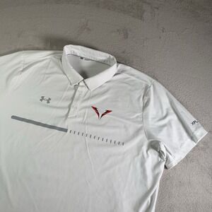 Las Vegas Vipers Under Armour Polo Shirt‎ Mens 3XL White XFL Football UA XXXL
